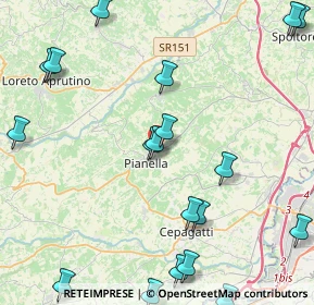 Mappa Via Bologna, 65019 Pianella PE, Italia (6.133)