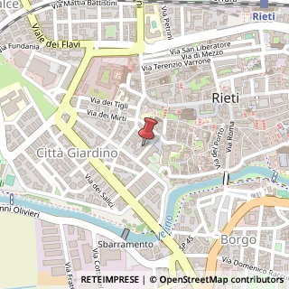Mappa Via Giovanni Falcone, 14, 02100 Rieti, Rieti (Lazio)