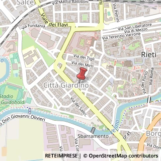 Mappa Via degli Elci, 36, 02100 Rieti, Rieti (Lazio)
