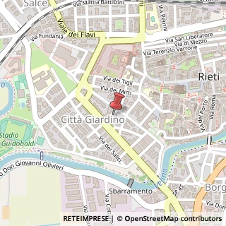 Mappa Via degli Elci, 28, 02100 Rieti, Rieti (Lazio)