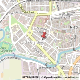 Mappa Via Paolo Borsellino, 19, 02100 Rieti, Rieti (Lazio)