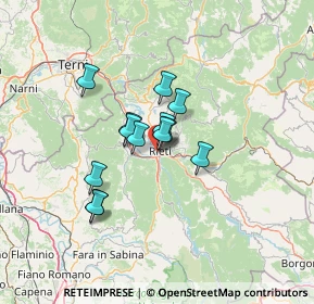 Mappa Via delle Rose, 02100 Rieti RI, Italia (9.47462)