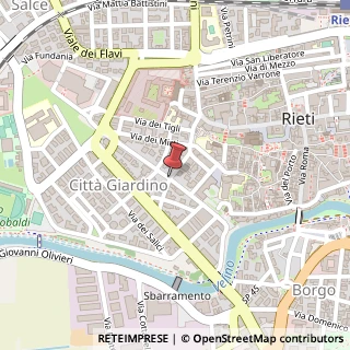 Mappa Via dei Lauri, 1, 02100 Rieti, Rieti (Lazio)