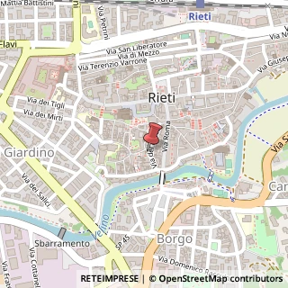 Mappa Via del Porto, 39, 02100 Rieti, Rieti (Lazio)