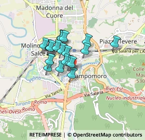 Mappa Via del Mattonato, 02100 Rieti RI, Italia (0.614)
