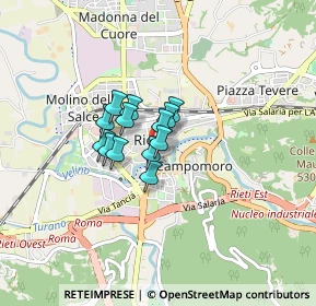 Mappa Via del Mattonato, 02100 Rieti RI, Italia (0.585)