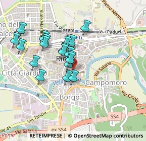 Mappa Via del Mattonato, 02100 Rieti RI, Italia (0.3975)