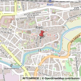 Mappa Via Roma, 68, 02100 Rieti, Rieti (Lazio)