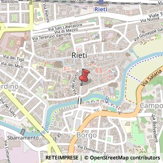 Mappa Via Roma, 33, 02100 Rieti, Rieti (Lazio)
