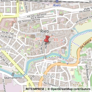 Mappa Via Roma, 62, 02100 Rieti, Rieti (Lazio)