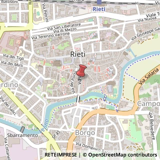 Mappa Via Roma, 52, 02100 Rieti, Rieti (Lazio)