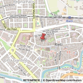 Mappa Via Sant'Agnese, 13, 02100 Rieti, Rieti (Lazio)
