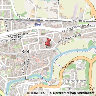 Mappa Via Giuseppe Garibaldi, 241, 02100 Rieti, Rieti (Lazio)