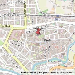 Mappa Via Sant'agnese, 4/D, 02100 Rieti, Rieti (Lazio)