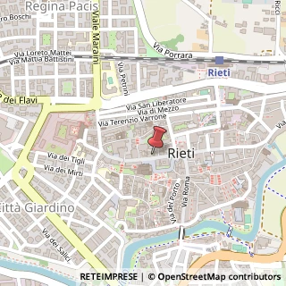 Mappa Via Cintia, 150, 02100 Rieti, Rieti (Lazio)