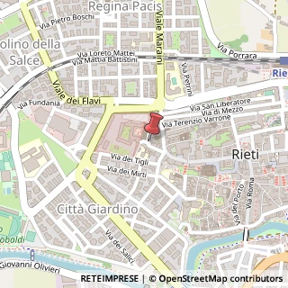 Mappa Via Giordano Bruno, 8, 02100 Rieti, Rieti (Lazio)