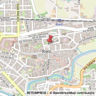 Mappa Via Potenziani, 14, 02100 Rieti, Rieti (Lazio)