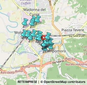 Mappa Via Pescheria, 02100 Rieti RI, Italia (0.542)