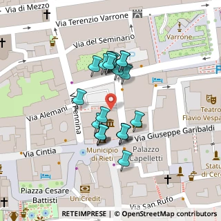 Mappa Via Pescheria, 02100 Rieti RI, Italia (0.00455)