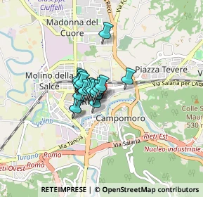 Mappa Via Ottavio Giuseppe Pitoni, 02100 Rieti RI, Italia (0.426)