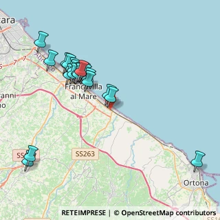 Mappa Via Costanza D'Avalos, 66023 Francavilla al Mare CH, Italia (4.3845)