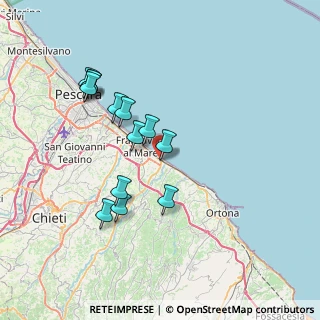 Mappa Via Costanza D'Avalos, 66023 Francavilla al Mare CH, Italia (7.25538)