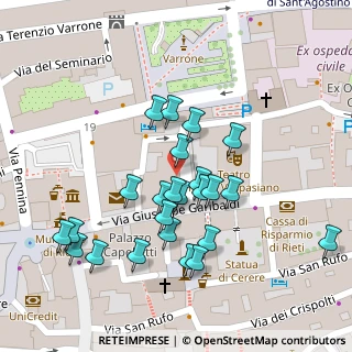 Mappa Tabaccheria - Rieti, 02100 Rieti RI, Italia (0.04167)