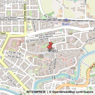 Mappa Via Cintia,  95, 02100 Rieti, Rieti (Lazio)