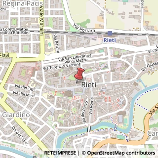 Mappa Via Cintia, 97, 02100 Rieti, Rieti (Lazio)