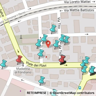Mappa Via Flavio Domiziano, 02100 Rieti RI, Italia (0.07407)