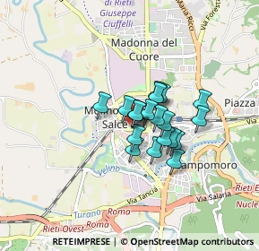 Mappa Via Flavio Domiziano, 02100 Rieti RI, Italia (0.5225)