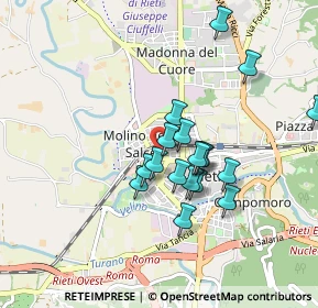 Mappa Via Flavio Domiziano, 02100 Rieti RI, Italia (0.77611)