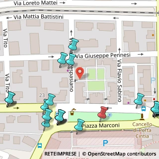 Mappa Via Flavio Vespasiano, 02100 Rieti RI, Italia (0.08846)