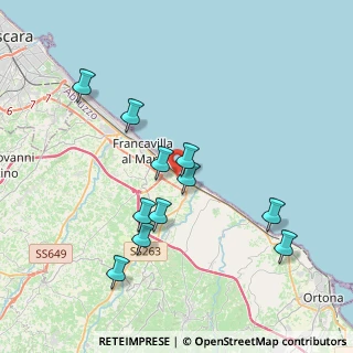 Mappa Strada Sant' Elena, 66023 Francavilla al Mare CH, Italia (3.84545)