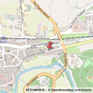 Mappa Via Giuseppe Garibaldi, 74, 02100 Rieti, Rieti (Lazio)