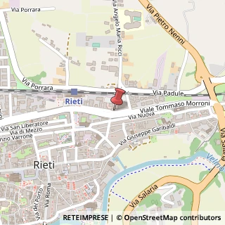 Mappa Viale Tommaso Morroni, 26, 02100 Rieti, Rieti (Lazio)