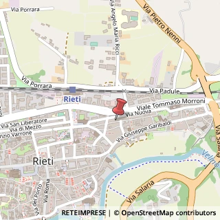 Mappa Via della Ripresa, n. 50, 02100 Rieti, Rieti (Lazio)