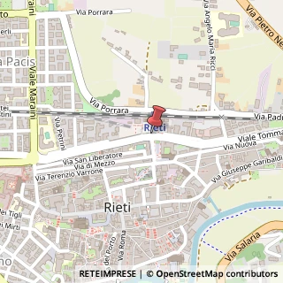 Mappa Piazza mazzini giuseppe, 02100 Rieti, Rieti (Lazio)