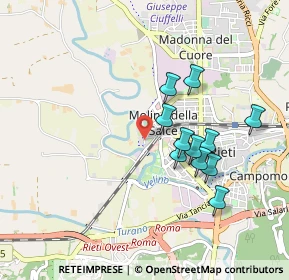 Mappa Via Alessandro Manzoni, 02100 Rieti RI, Italia (0.85)