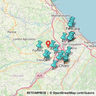 Mappa Contrada Colle Mandrone, 65019 Pianella PE, Italia (7.2265)
