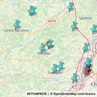 Mappa Via Parigi, 65019 Pianella PE, Italia (6.758)