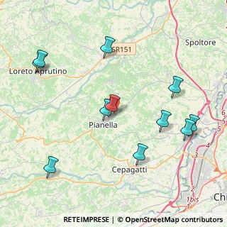 Mappa Via Parigi, 65019 Pianella PE, Italia (4.79545)