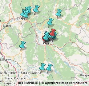 Mappa Via Fundania Centro Comm. Perseo, 02100 Rieti RI, Italia (12.9375)