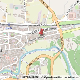 Mappa Via Giuseppe Garibaldi, 107, 02100 Rieti, Rieti (Lazio)