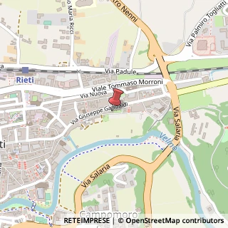 Mappa Via dei Pozzi, snc, 02100 Rieti, Rieti (Lazio)