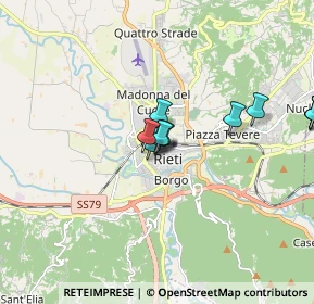 Mappa VIA MARIO CURIO DENTATO, 02100 Rieti RI, Italia (1.63)