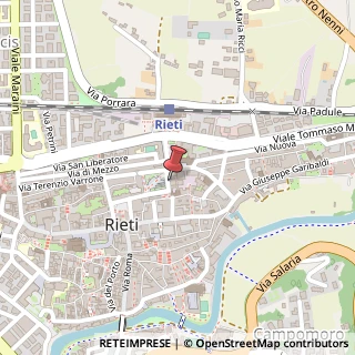 Mappa Piazza Giuseppe Oberdan, 21, 02100 Rieti, Rieti (Lazio)