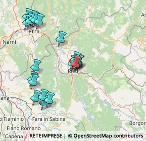 Mappa Via Pennina, 02100 Rieti RI, Italia (16.422)
