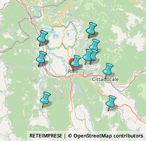 Mappa Via Pennina, 02100 Rieti RI, Italia (7.12462)