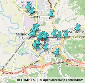 Mappa Via Pennina, 02100 Rieti RI, Italia (0.684)